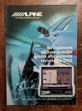 Catalogo Brochure ALPINE 2001 2002 DVD DEPLIANT Car Audio Leggere Descrizione 