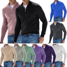 Pullover Uomo Collo Alto Zip |
