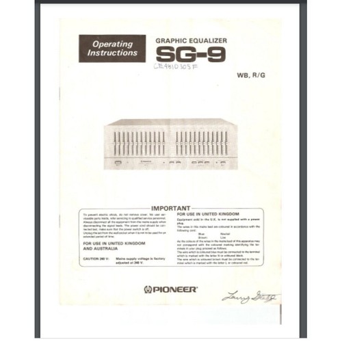 Pioneer ricevitore - pioneer, sg-9