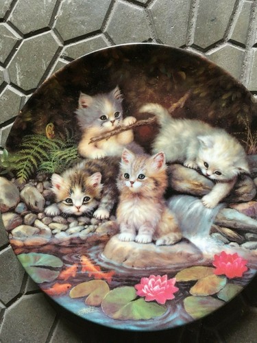 Piattino con gatti - con, ceramica