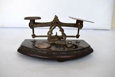 Antico Inglese Legno E Ottone