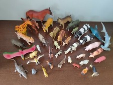 Lotto Animali wild fattoria pvc plastica piggie dog misto