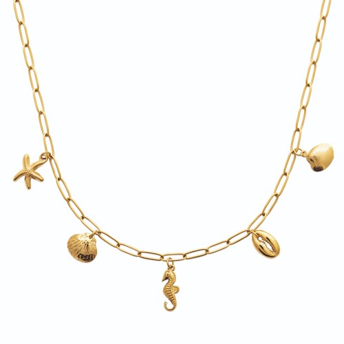 Collana fantasia acciaio - collana, in