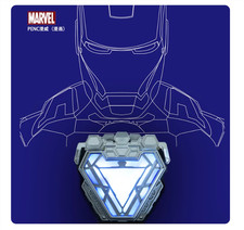 Iron Man reattore ad arco luce LED indossabile MK50 Cos lampada petto Tony Stark cuore 1:1