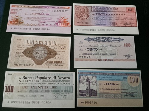 Lotto mini assegni in - ,