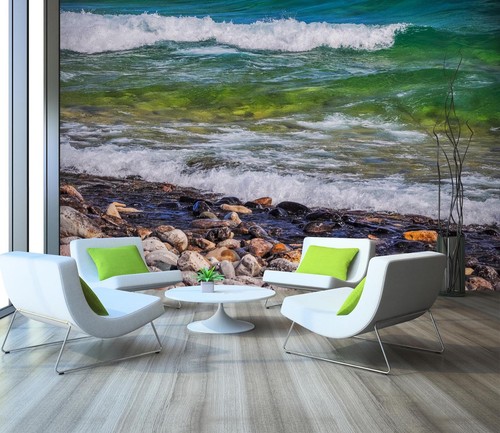 Carta parati pietra mare - 3d,