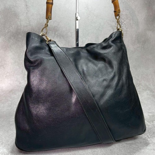 Borsa tracolla gucci bambù - a,