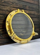 Botola oblò in ottone marittimo - decorazione da parete per finestra della na...