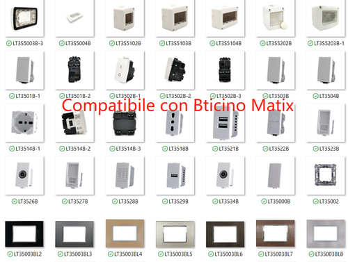 Compatibile con bticino matix - con,