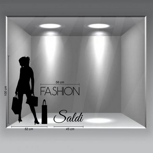 Vetrofanie saldi adesivo - saldi,