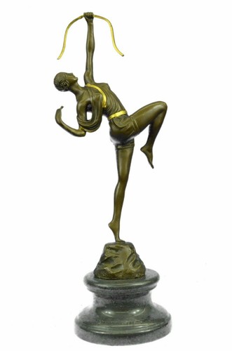 Bronzo scultura art deco nude - art,