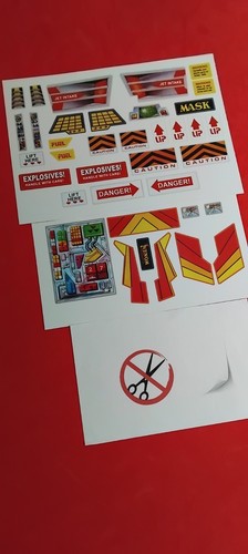 Stickers laser command - command, m.a.s.k