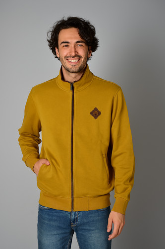 Felpa uomo ragazzo tutta zip - felpa,