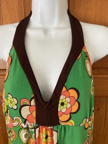Maxi abito vintage scollo - , v