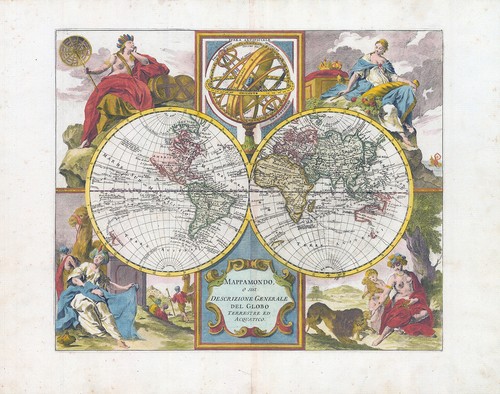 C1750 mappamondo descrizione - mappamondo,