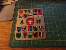 ADESIVO VINTAGE STICKER kleber  STEMMI CANTONI SVIZZERI SUISSE