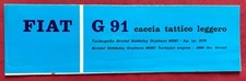 PIEGHEVOLE PUBBLICITARIO FIAT DIV. AVIAZIONE CACCIA TATTICO LEGGERO FIAT G 91