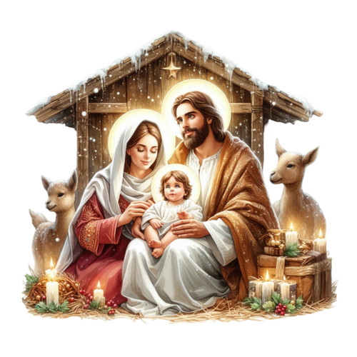 Adesivo murale - , presepe