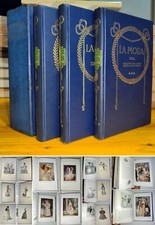 STORIA MODA Maschile e Femminile tra Settecento Ottocento ILLUSTRATA 3 tomi 1909