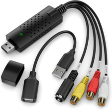 Convertitore Video RCA-USB Scheda Acquisizione USB 2.0 VHS/VCR/Hi8/MiniDV PC/IOS