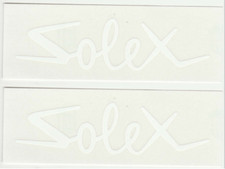 2 stickers white solex