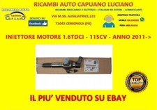 RICAMBIO ORIGINALE 9802448680- INIETTORE MOTORE 1.6TDCI - 115CV - ANNO: 2011 -