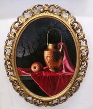 Dipinto Olio Su Tavoletta