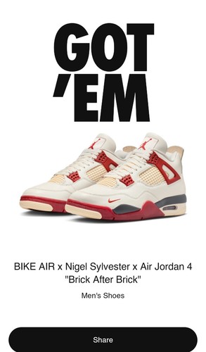 Nigel sylvester air jordan 4 - air,