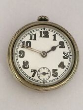 Antico orologio da trincea placcato argento