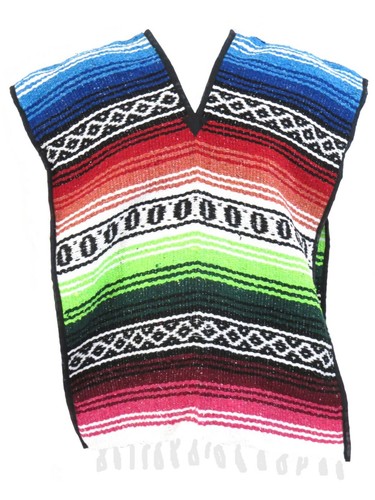 Poncho falsa messicano per