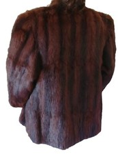 Giaccone donna marrone visone