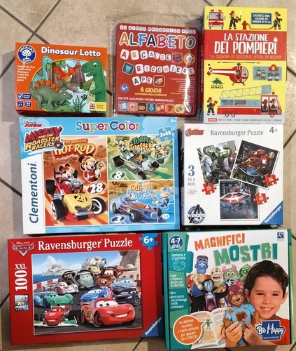 Lotto puzzle libri - puzzle,, libri,