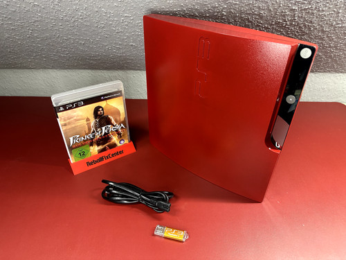 Red playstation slim - 3, ps3