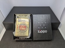 Accendino Zippo a cinque lati Lucky Strike inutilizzato mai aperto da collezione