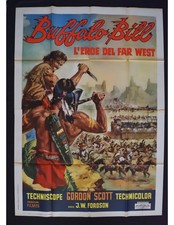 manifesto BUFFALO BILL l'eroe del west gordon scott ribeiro A466
