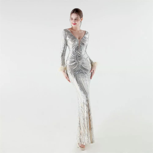 Vestito sirena paillettes - vestito,