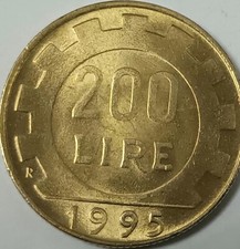 Italia moneta Repubblica del 1995 200 lire  Circolata 