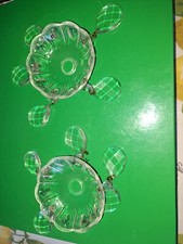 Bobeche lampadari vetro veneziano Ø10 cm foro Ø24 mm 5 fori laterali 12PZ