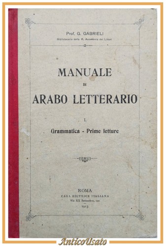 Manuale arabo letterario - di,