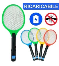 RACCHETTA FULMINA INSETTI MOSCHE CAMPEGGIO RACCHETTE RICARICABILE PER ZANZARE