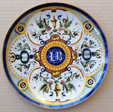 Piatto inizi 900 - DOMENICO BACCARINI (1882-1907) Faenza