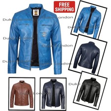 Giacca pelle uomo moda vera