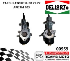 CARBURATORE DELL’ORTO DELLORTO SHBB 22 22 PIAGGIO APE TM P 703 P703 FL2 220