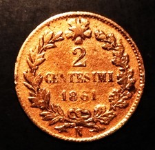 moneta da 2 centesimi " VITT. EMAN. ll " anno 1961 N Rara
