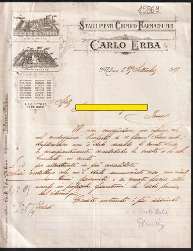 15869 carlo erba milano vedi - 15869,