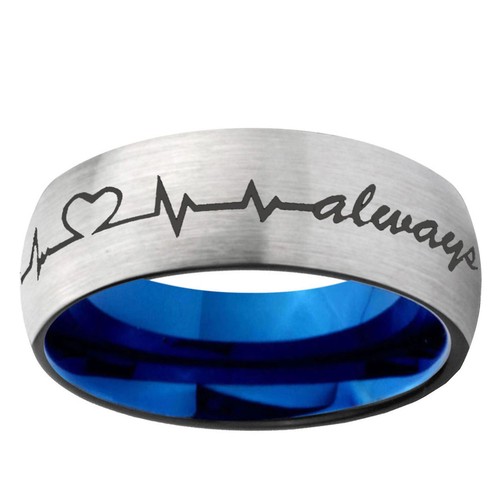 Fede nuziale uomo heartbeat - fede,