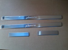 battitacco in acciaio satinato