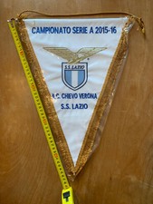 SS LAZIO CHIEVO CALCIO GAGLIARDETTO RICAMATO UFFICIALE PENNANT WIMPEL FOOTBALL