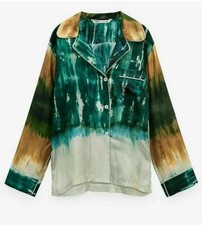 ZARA CAMICIA SETA TIE-DYE
