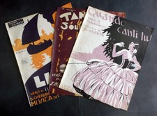 3 Spartiti d'epoca -  anni 30 - vedi titoli e decrizione